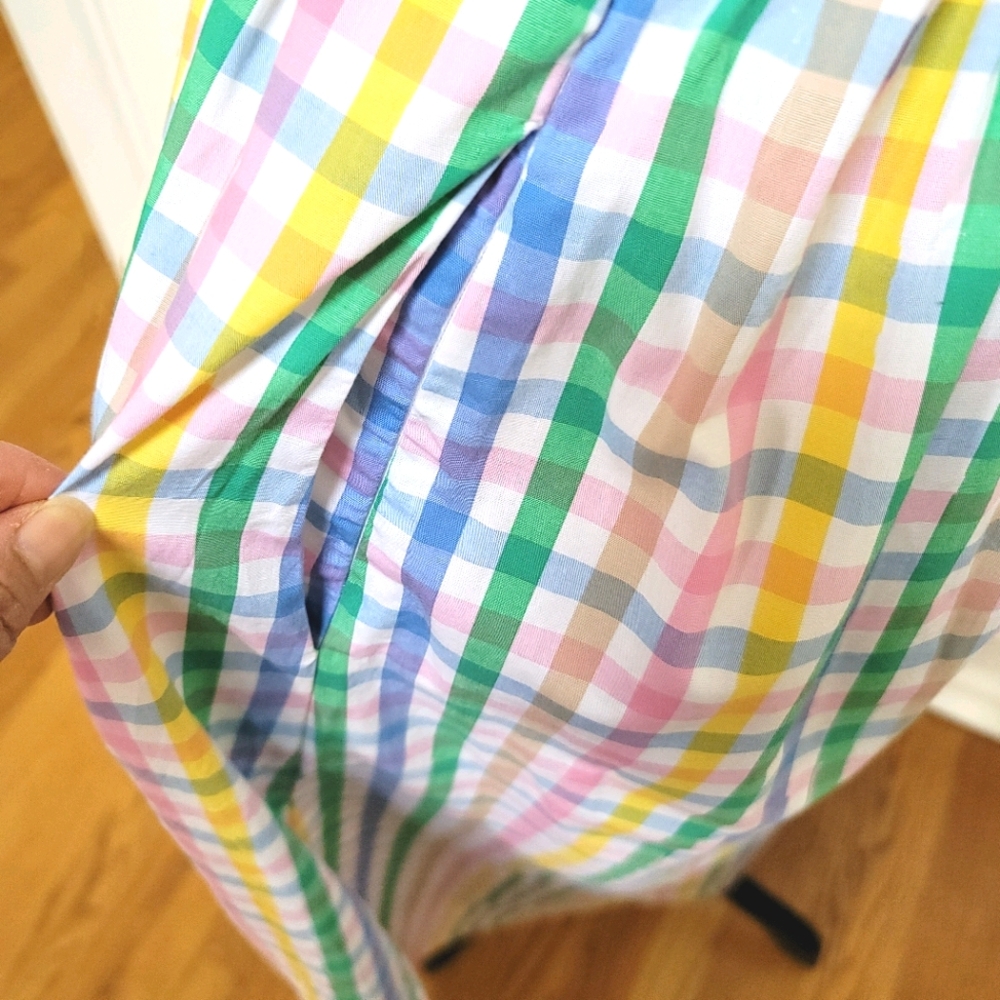 🆕️ J Crew V-neck Maxi Dress
Rainbow Gingham - Picture 10 of 13